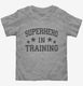Superhero In Training grey Toddler Tee