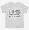 Sysadmin Because Even Developers Need Heroes Toddler Shirt C3516ccc-82de-410c-bda8-516781c968b0 666x695.jpg?v=1700591915