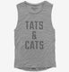 Tats And Cats grey Womens Muscle Tank