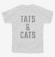 Tats And Cats white Youth Tee