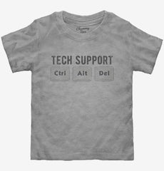 Tech Support Ctrl Alt Delete Toddler Shirt