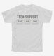 Tech Support Ctrl Alt Delete white Youth Tee
