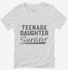 Teenage Daughter Survivor Womens Vneck Shirt 666x695.jpg?v=1700380392
