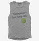 Tennis Players Have Fuzzy Balls grey Womens Muscle Tank