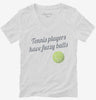 Tennis Players Have Fuzzy Balls Womens Vneck Shirt 666x695.jpg?v=1700524228