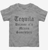 Tequila Because Its Mexico Somewhere Toddler