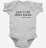 Thats Too Much Bacon Funny Breakfast Quote Infant Bodysuit 666x695.jpg?v=1700523984