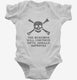The Beatings Will Continue Until Morale Improves white Infant Bodysuit