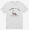 The Grass Is Calling And I Must Mow Funny Shirt 666x695.jpg?v=1700366542