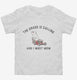 The Grass Is Calling and I Must Mow Funny white Toddler Tee