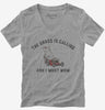 The Grass Is Calling And I Must Mow Funny Womens Vneck