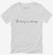 The King Is Coming  Womens V-Neck Tee