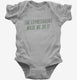 The Leprechauns Made Me Do It Funny grey Infant Bodysuit
