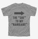 The She To My Nanigans grey Youth Tee