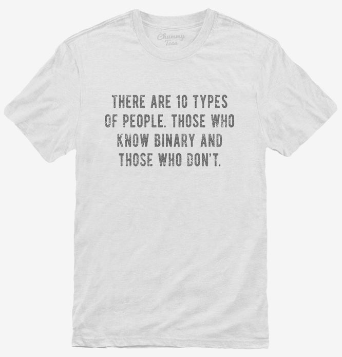 There Are 10 Types Of People Those Who Know Binary T-Shirt | Official ...