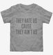They Hate Us Cause They Ain't Us  Toddler Tee