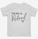 This Girl Is Retired Retirement Gift For Her white Toddler Tee