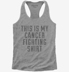 This Is My Cancer Fighting Shirt Womens Racerback Tank
