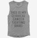 This Is My Cervical Cancer Fighting Shirt grey Womens Muscle Tank