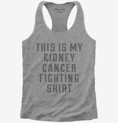 This Is My Kidney Cancer Fighting Shirt Womens Racerback Tank