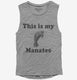 This Is My Manatee Funny Sea Life  Womens Muscle Tank