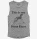 This Is My Otter Shirt Funny Animal grey Womens Muscle Tank