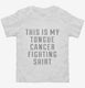 This Is My Tongue Cancer Fighting Shirt white Toddler Tee