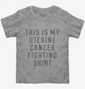 This Is My Uterine Cancer Fighting Shirt Toddler