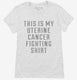 This Is My Uterine Cancer Fighting Shirt white Womens