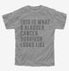 This Is What A Bladder Cancer Survivor Looks Like grey Youth Tee
