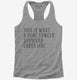 This Is What A Bone Cancer Survivor Looks Like grey Womens Racerback Tank