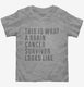This Is What A Brain Cancer Survivor Looks Like grey Toddler Tee