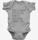 This Is What A Cervical Cancer Survivor Looks Like grey Infant Bodysuit