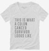 This Is What A Colon Cancer Survivor Looks Like Womens Vneck Shirt 666x695.jpg?v=1700491016