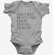 This Is What A Intestinal Cancer Survivor Looks Like grey Infant Bodysuit