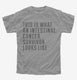 This Is What A Intestinal Cancer Survivor Looks Like grey Youth Tee