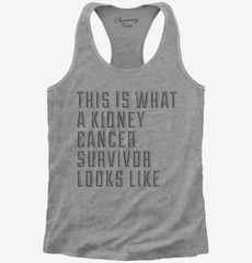 This Is What A Kidney Cancer Survivor Looks Like Womens Racerback Tank