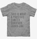 This Is What A Prostate Cancer Survivor Looks Like grey Toddler Tee