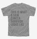 This Is What A Skin Cancer Survivor Looks Like grey Youth Tee