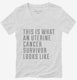 This Is What A Uterine Cancer Survivor Looks Like white Womens V-Neck Tee