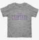 This Princess Wears Cleats grey Toddler Tee