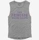 This Princess Wears Cleats grey Womens Muscle Tank