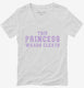 This Princess Wears Cleats white Womens V-Neck Tee