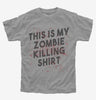 This Is My Zombie Killing Shirt Funny Kids