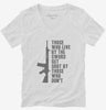 Those Who Live By The Sword Get Shot By Those Who Dont Womens Vneck Shirt 666x695.jpg?v=1700452730