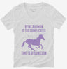 Time To Be A Unicorn Womens Vneck Shirt 666x695.jpg?v=1700522933