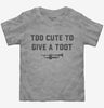 Too Cute To Give A Toot Toddler