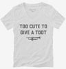 Too Cute To Give A Toot Womens Vneck Shirt 666x695.jpg?v=1700372351