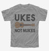 Ukes Not Nukes Funny Ukulele Kids