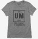 Um The Element Of Confusion Funny Chemistry grey Womens